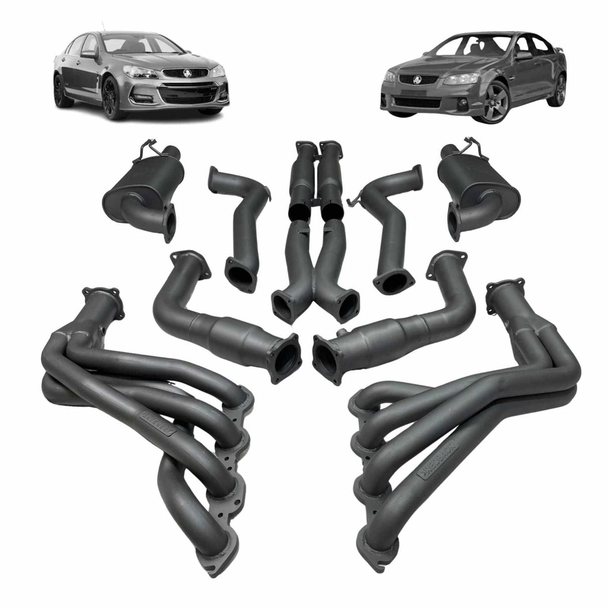 REDBACK - Holden Commodore VE, VF Sedan / Wagon (2006 - 2017) Dual 3" Engine Back Exhaust with Hotdogs