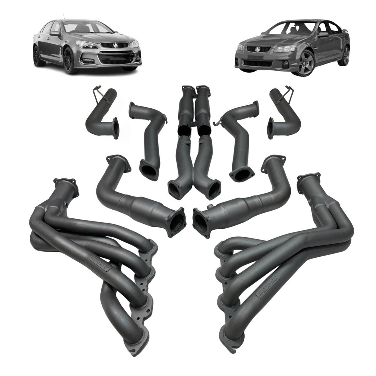 REDBACK - Holden Commodore VE, VF Sedan / Wagon (2006 - 2017) Dual 3" Engine Back Exhaust with Muffler Delete