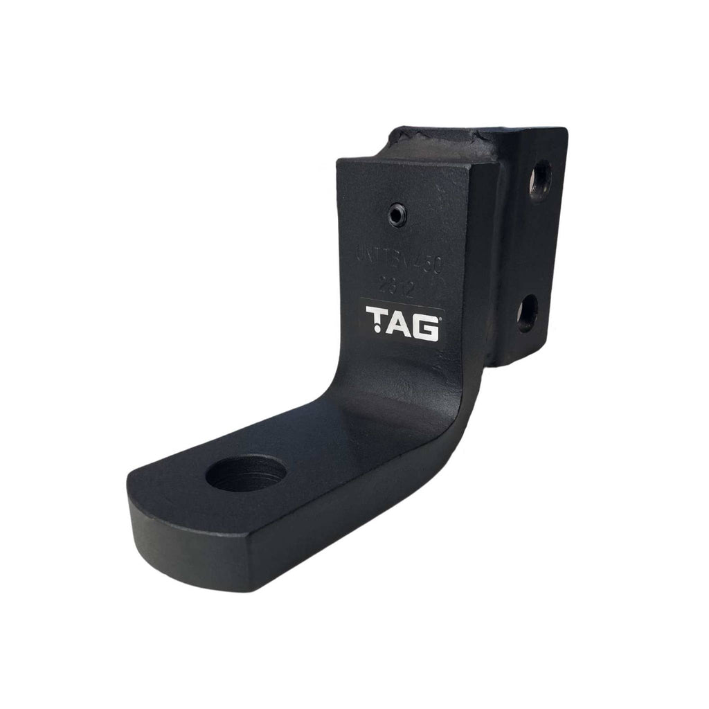 TAG | Adjustable Heavy Duty Tow Ball Mount 90° Face | Universal 50mm Square Hitch 260mm Drop | UNTTBM050