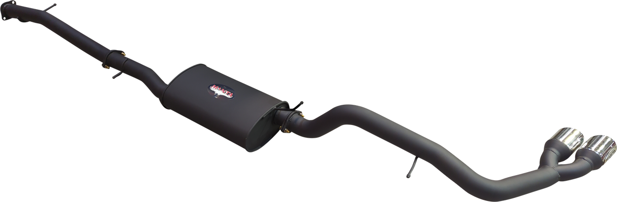 Manta - Ford Ranger Ute Next Gen T6.2 4cyl 2.0 Bi-Turbo (2022-2024) - DPF Back - 3" Single Exhaust with Twin Tip Side Exit - with Centre Muffler