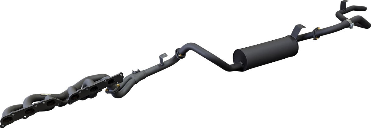 Manta | Extractors & 2.5″ Full Exhaust System (Mandrel Bend) | Toyota Landcruiser FZJ80 4.5L Petrol Wagon 1992–1997
