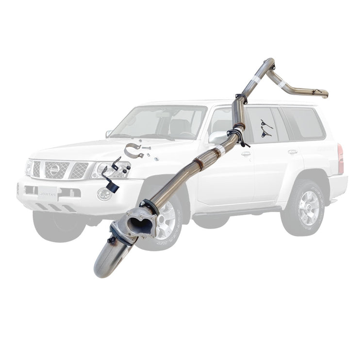 ESA | 3" Turbo Back Exhaust Cast Dump | Nissan Patrol GU Y61 TD42 Wagon