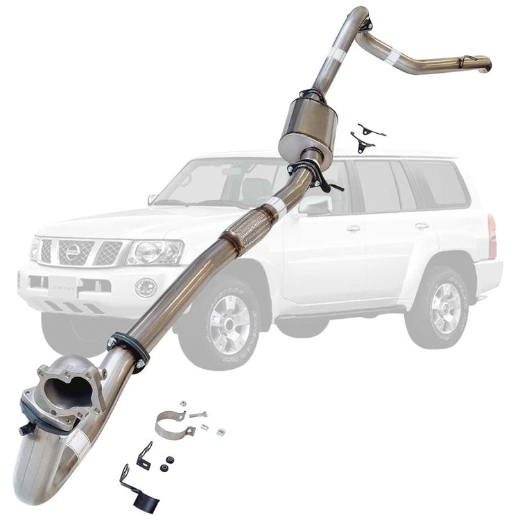 ESA | 3" Turbo Back Exhaust Cast Dump | Nissan Patrol GU Y61 TD42 Wagon