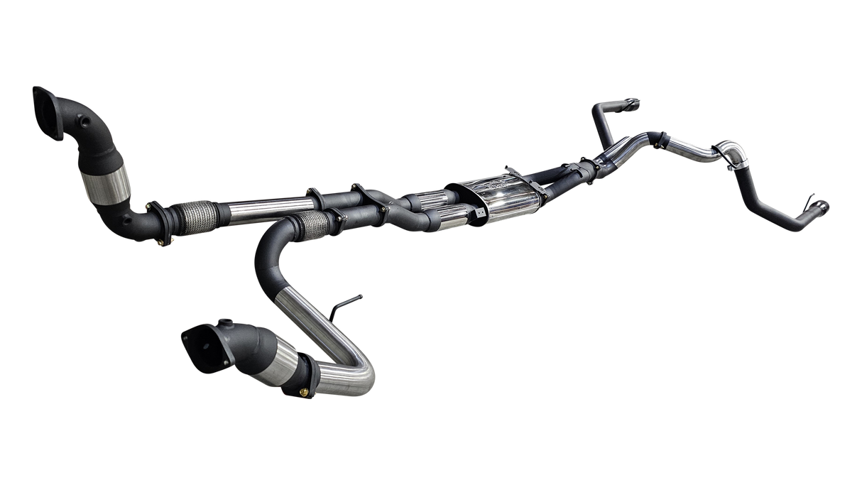Manta | Twin 3″ Turbo Back Exhaust with Hi-Flow Cats & Bimodal | Ford Ranger Raptor V6 Next Gen 3.0L Twin Turbo Ute 2022–2025