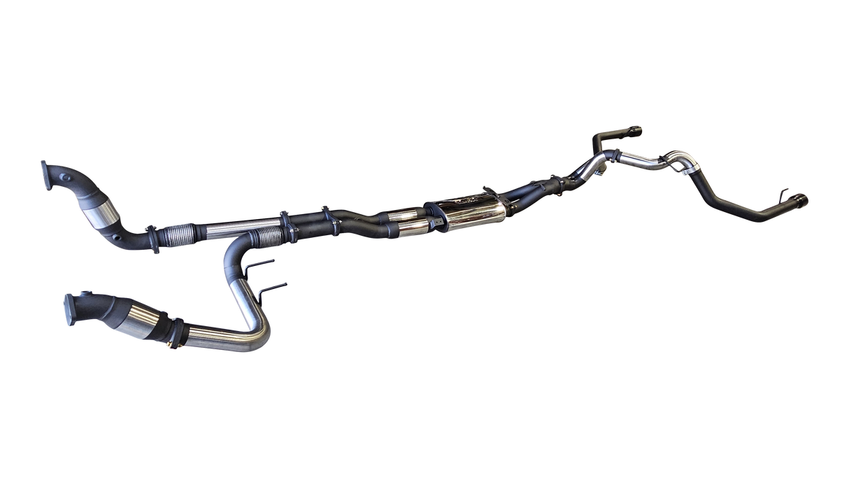 Manta | Twin 3″ Turbo Back Exhaust with Hi-Flow Cats & Bimodal | Ford Ranger Raptor V6 Next Gen 3.0L Twin Turbo Ute 2022–2025
