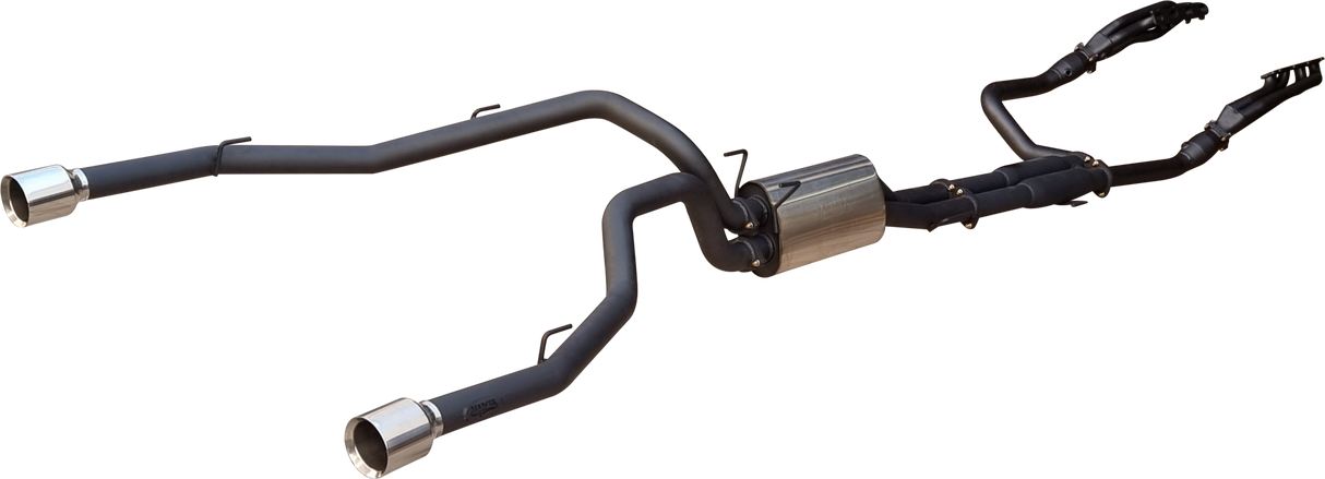 Manta | Twin 3″ Full Exhaust with Extractors, Cats & 5″ Chrome Tips | RAM DS 1500 5.7L V8 Ute 2009–2024