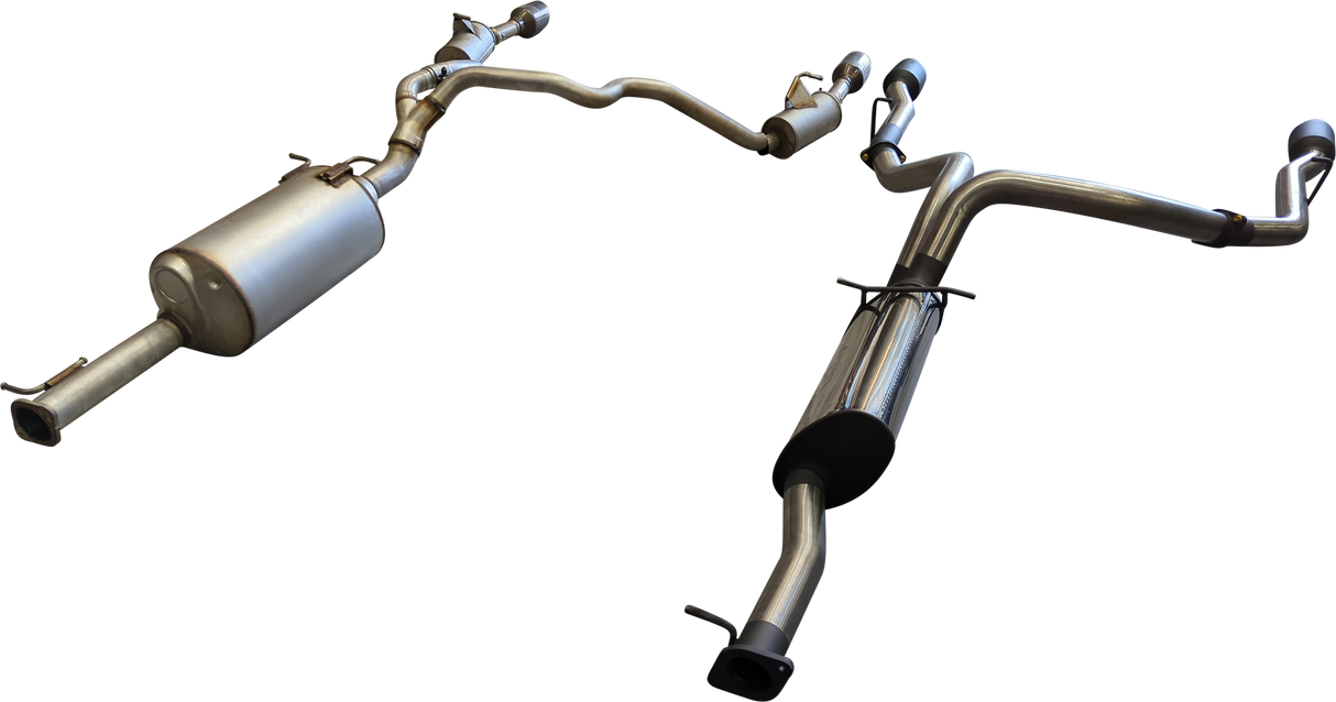 Manta | 3″ Single into Twin Cat Back Exhaust with 5″ Black Tips | RAM 1500 DT 5.7L V8 Ute 2020–2025