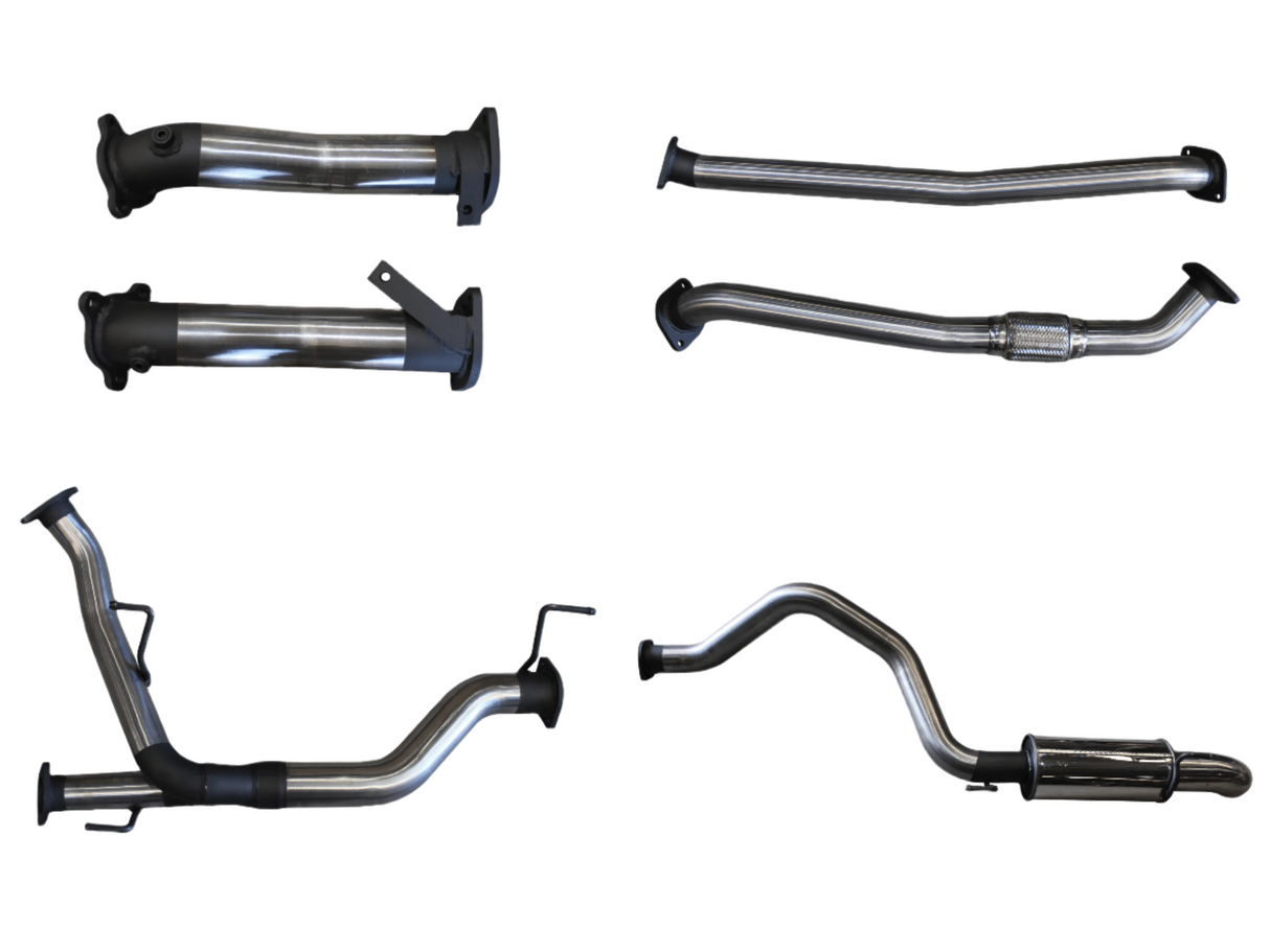 Manta | 2.5″ Dual into 3″ Turbo Back without Cats with Rear Muffler & Dump Tip | Toyota Landcruiser VDJ200 2007–2015