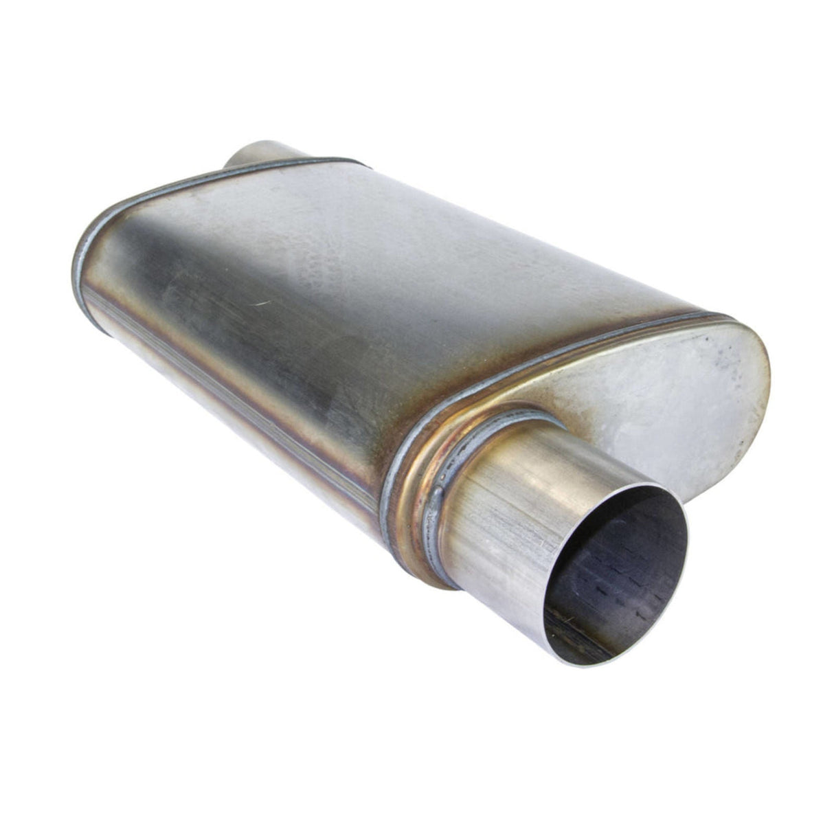 REDBACK | Mega Power Megaflow 409 Stainless Muffler 9"x4" Oval 14" Long 2.5" ID | STR7700-409