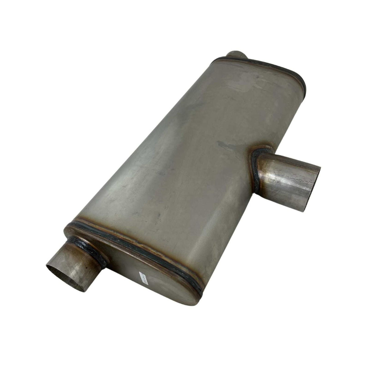 Redback - 2.5" Universal Muffler Centre/Twin Offset 20"x9"x4" Oval Stainless 409