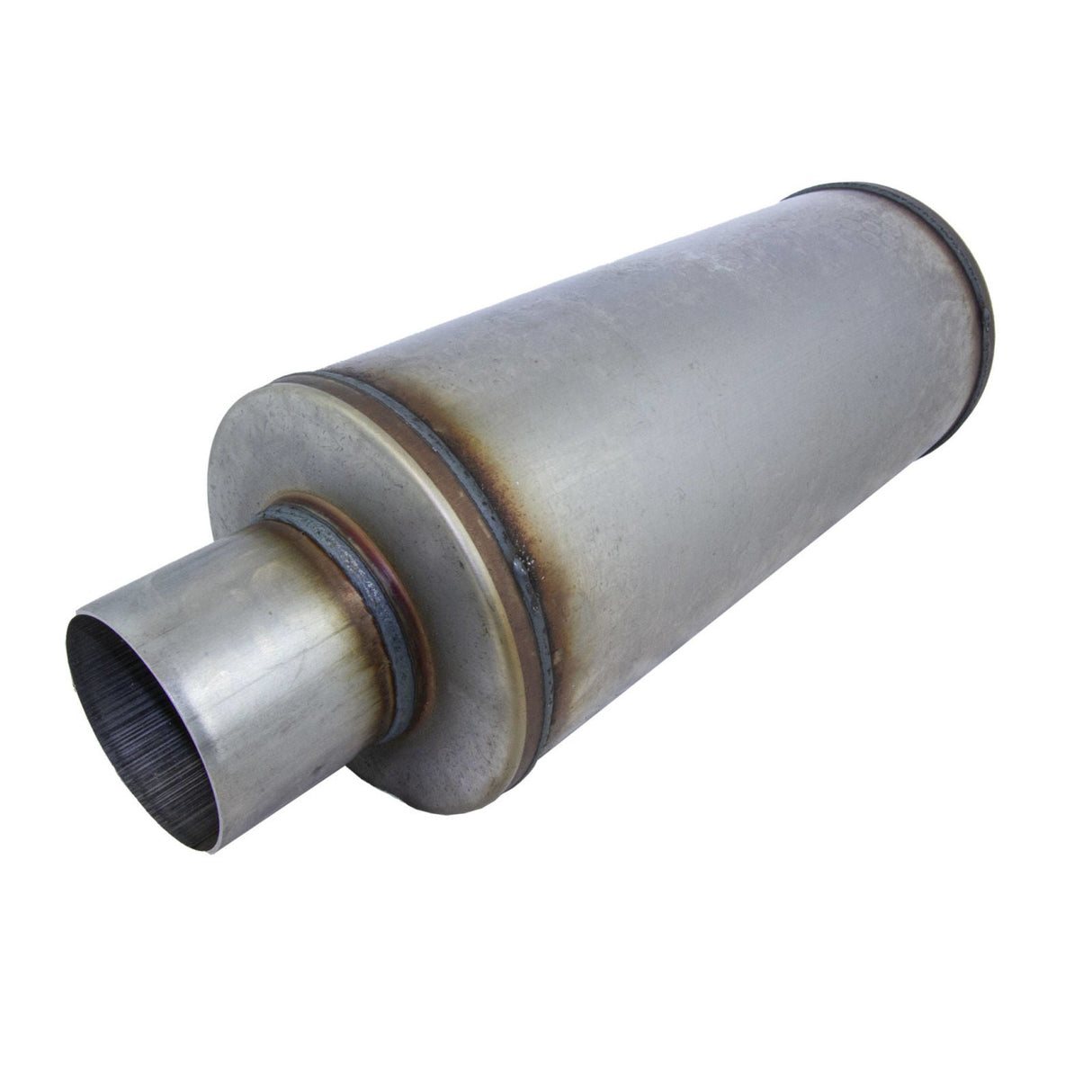REDBACK | 6" Round Megaflow Performance Muffler 409 Stainless 14" Long 3" ID | STR8216-409