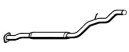 Standard Replacement - Ford Maverick / Nissan Patrol LWB Intermediate Pipe (BI4281) (Berklee)