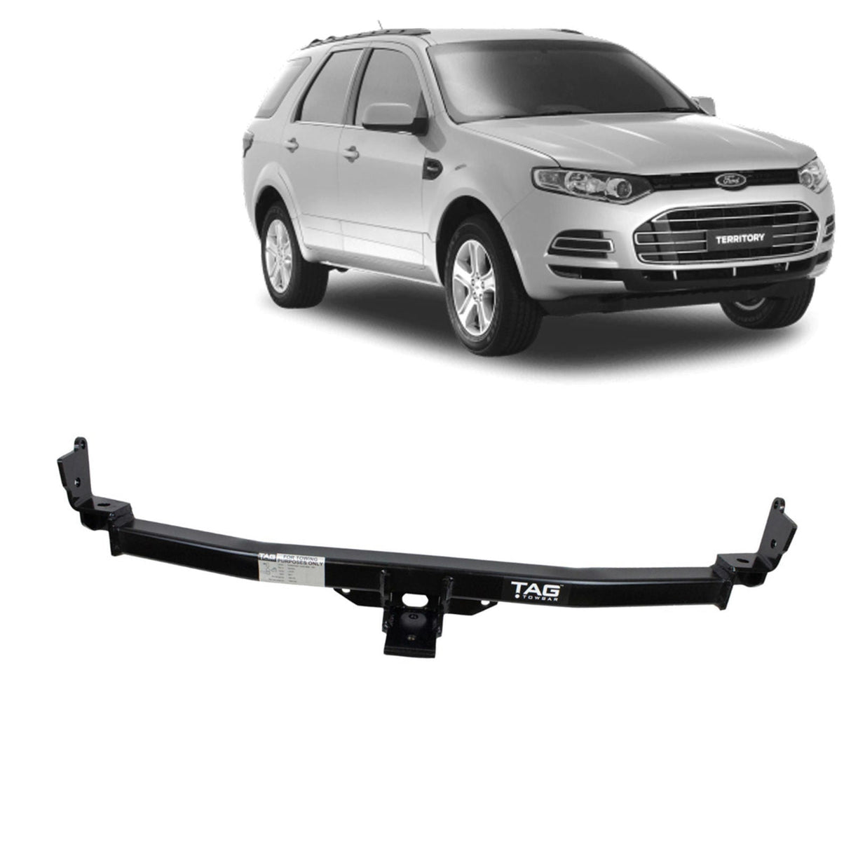 TAG | Standard Duty Towbar & Direct Fit Wiring Kit (W/ Sensors) | Ford Territory SX SY SZ 2004–2016 | T2F475-K202