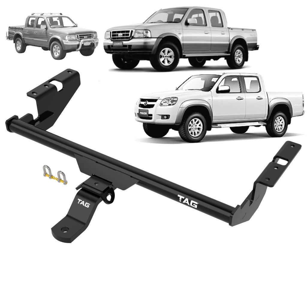 TAG | Standard Duty Towbar & Direct Fit Wiring Kit | Ford Courier / Mazda B-Series Bravo 1985–2006 | T2M341-K201