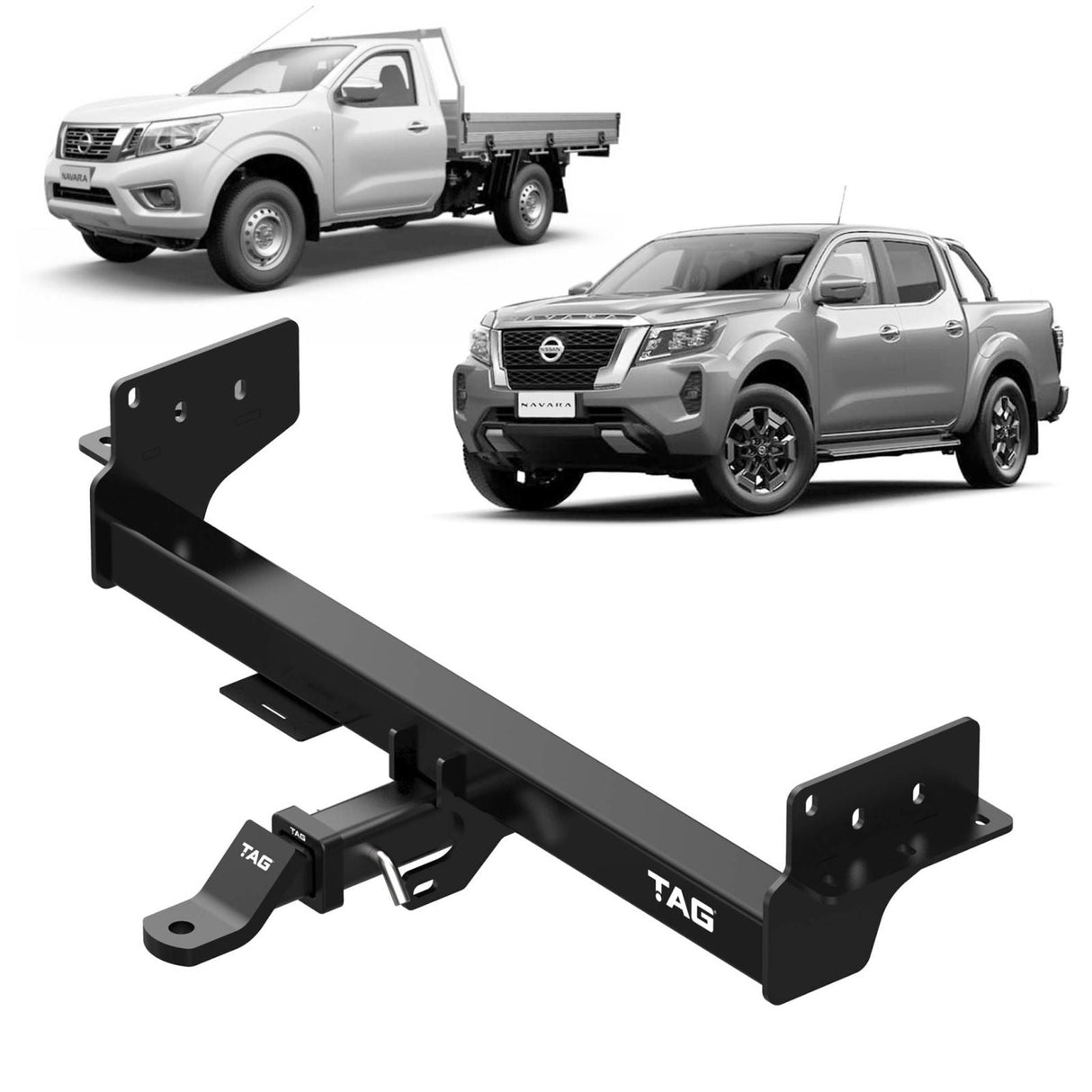 TAG | Heavy Duty Towbar & Direct Fit Wiring Harness Kit | Nissan Navara NP300 Facelift D23 2020–On | T4D810-K201