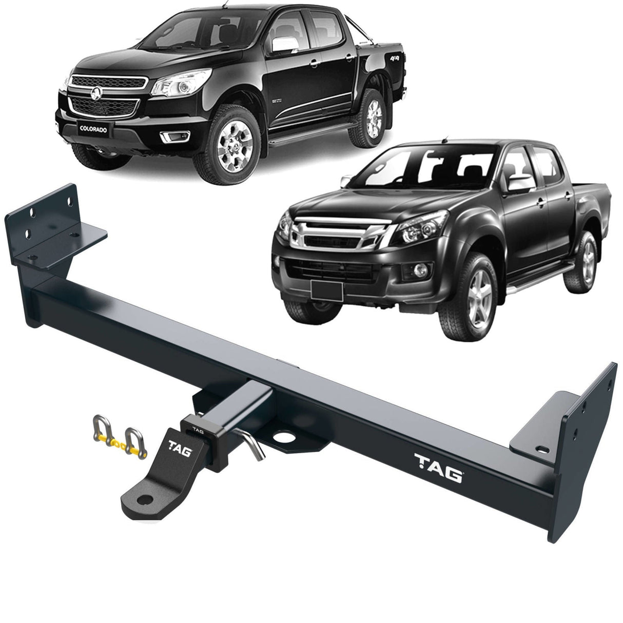 TAG | Heavy Duty Towbar & Direct Fit Wiring Kit | Holden Rodeo RA TFR32, TFS77, TFR77, TFS26, TFR26 2003–2008 | T4H432-K201