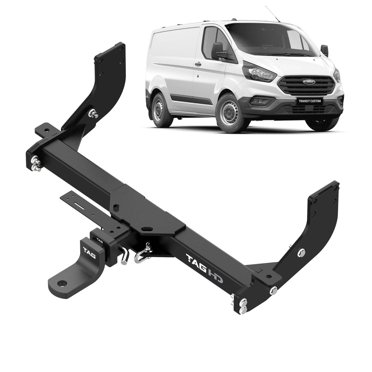 TAG | Heavy Duty Towbar & Direct Fit Wiring Kit | Ford Transit Custom VN Series 2016–2024 | T7F759-K101