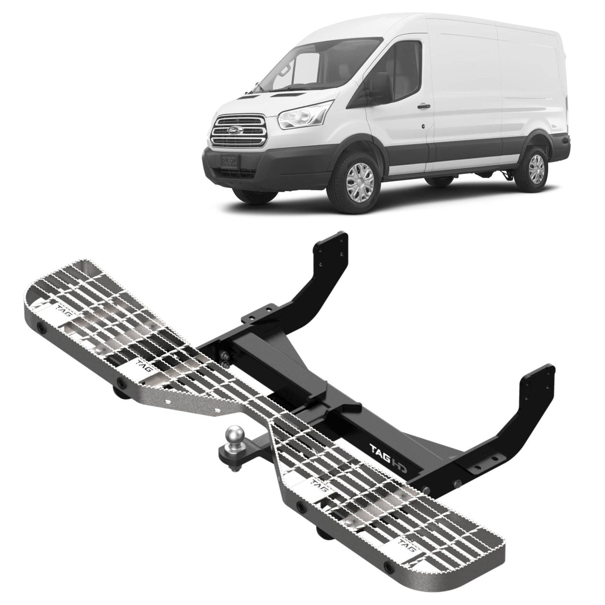 TAG | Heavy Duty Rear Step & Towbar Kit | Ford Transit Van VO Series 2014–On | T7F781-K010