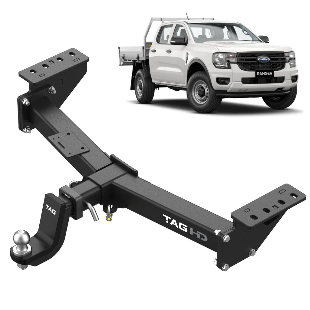 TAG | Heavy Duty Towbar & Jaeger Wiring Kit | Ford Ranger PY 2022–2024, VW Amarok NF 2022–on | T7F841-K201