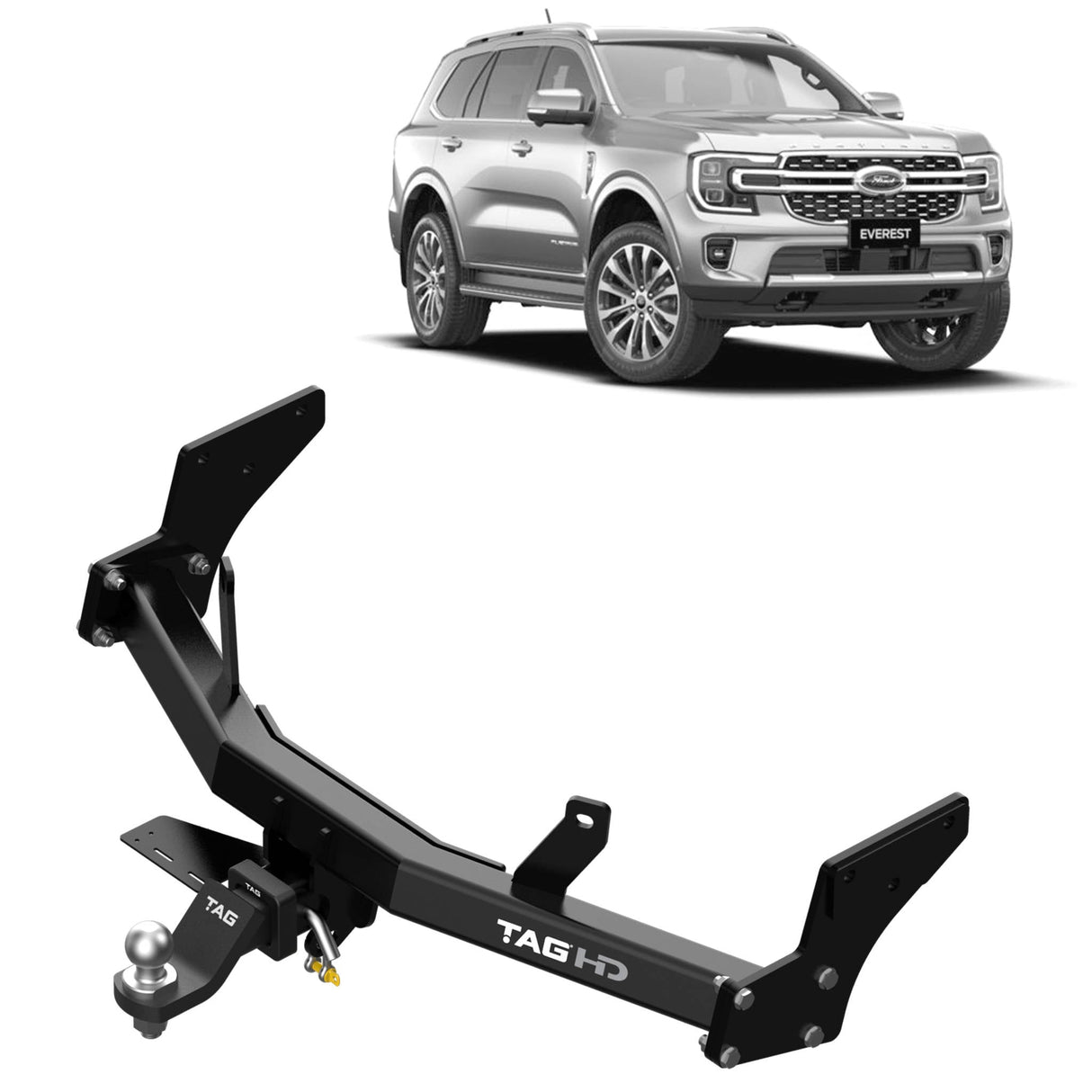 TAG | Heavy Duty Towbar & Direct Fit Wiring Kit | Ford Everest Next-Gen 2022–ON | T7F860-K201