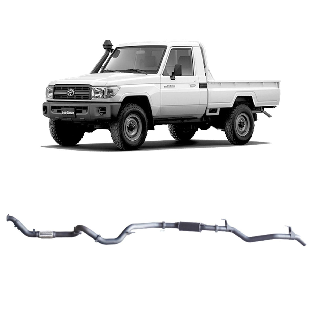 Redback Extreme Duty - Toyota Landcruiser 79 Series Single Cab (2007 - 2016) Performance Exhaust System