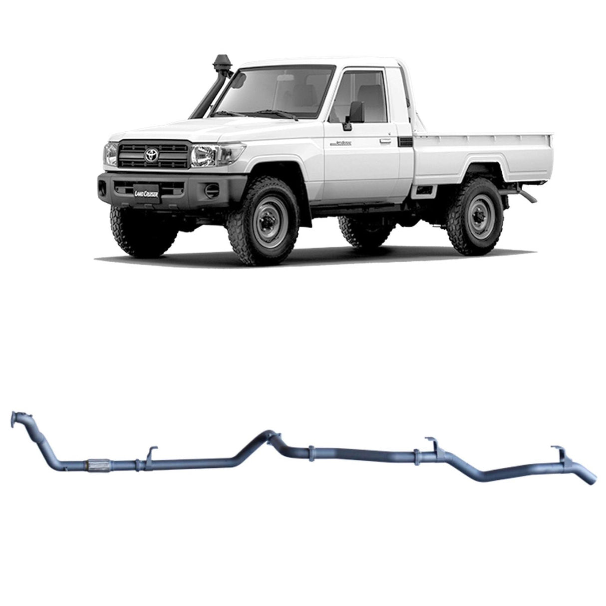 Redback Extreme Duty - Toyota Landcruiser 79 Series (1999 - 2007) 4.2L 1HZ Performance Exhaust