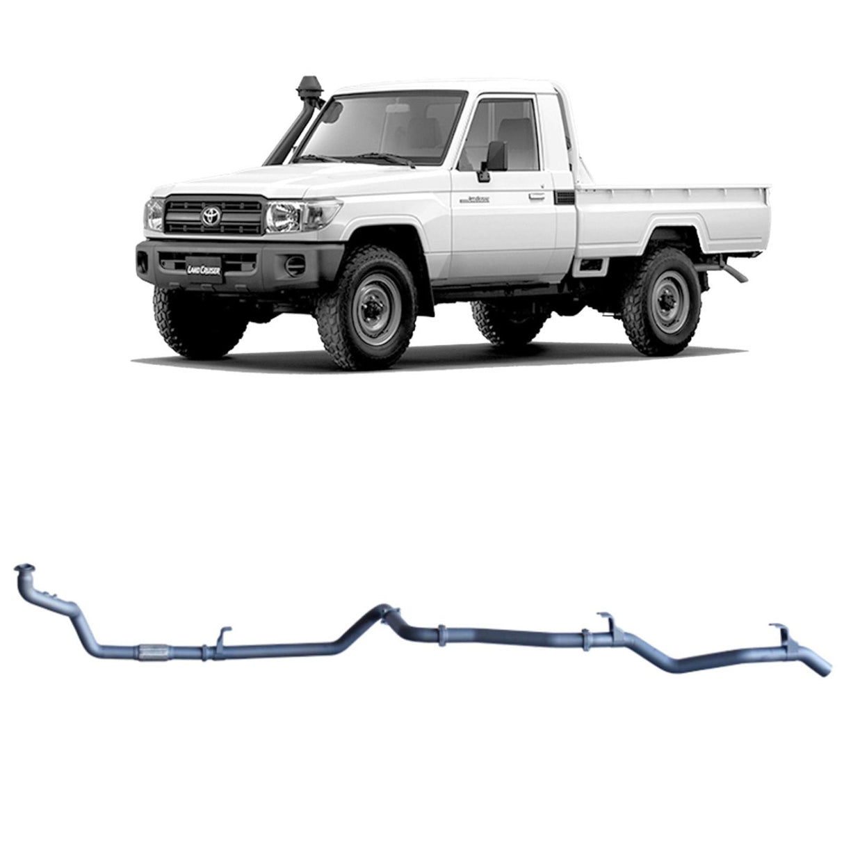 Redback Extreme Duty - Toyota Landcruiser 79 Series (1999 - 2007) 4.2L 1HZ Performance Exhaust