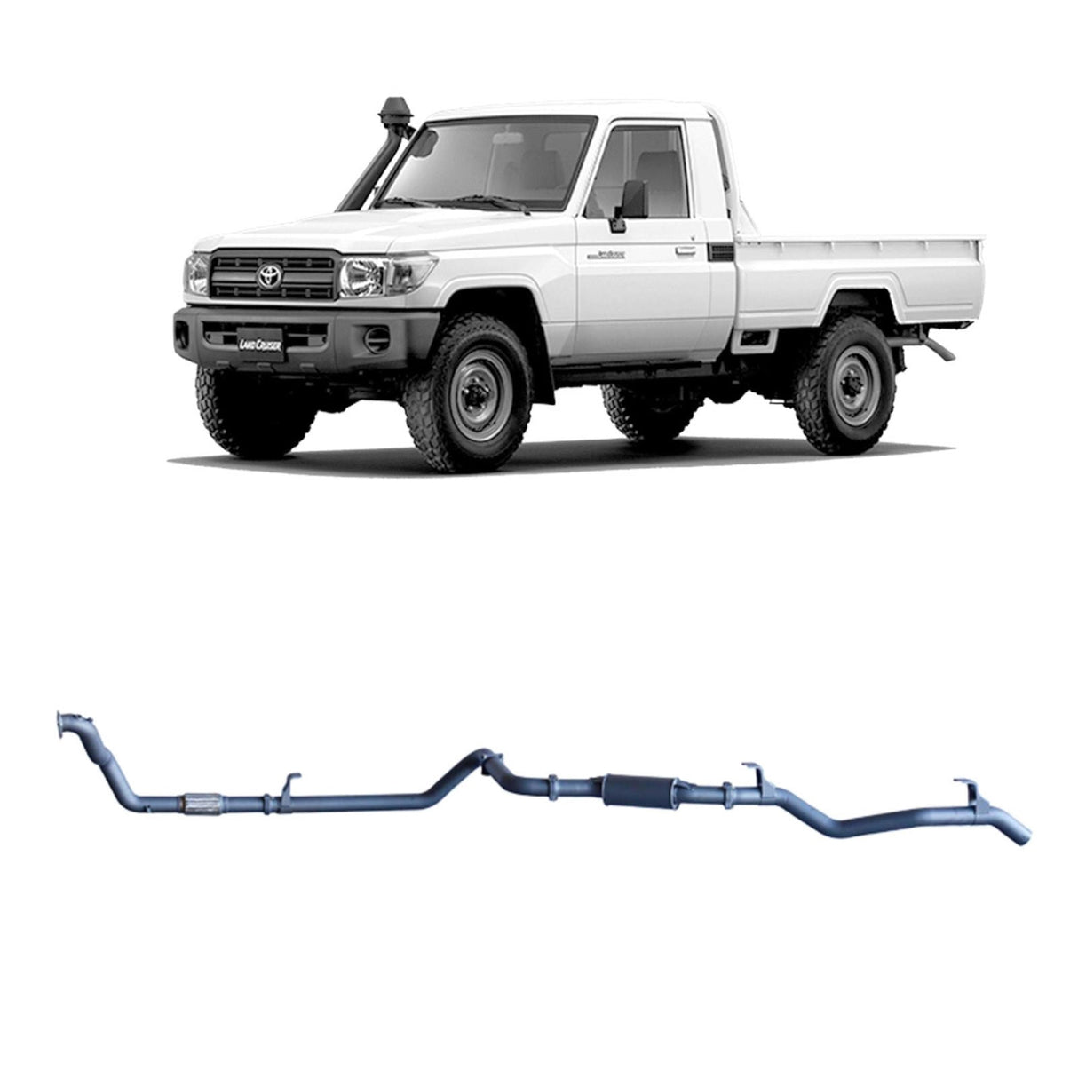 Redback Extreme Duty - Toyota Landcruiser 79 Series (1999 - 2007) 4.2L 1HZ Performance Exhaust