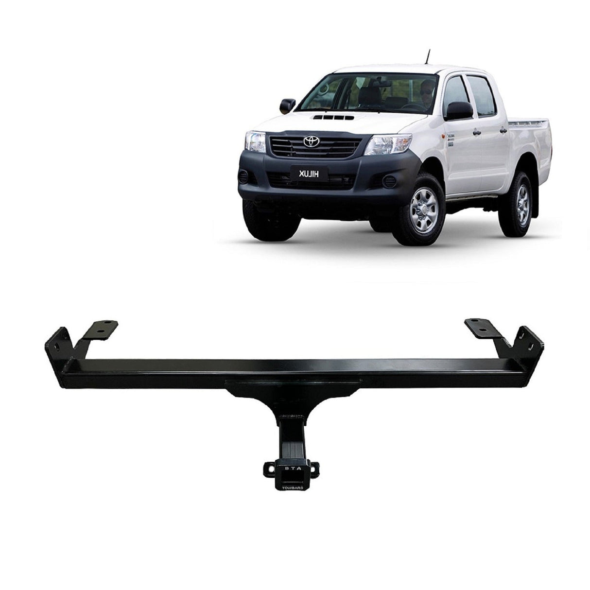 BTA | Heavy Duty Towbar | Toyota Hilux Styleside 2WD 4WD 2005–2015 | 3500kg | TOY016H