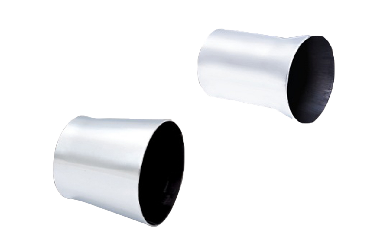 XForce | 3" to 4" Stainless Steel Cone Transition Pipe Flare | Universal Fabrication | TR300-400-S