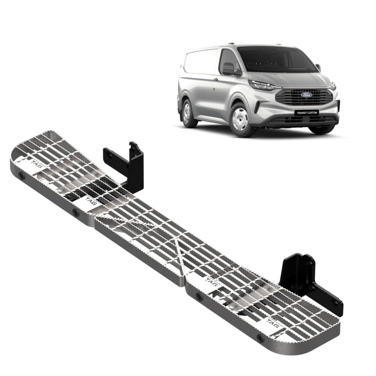 TAG | Galvanised Rear Step | Ford Transit Custom Van 2023–ON | TSF888-K010