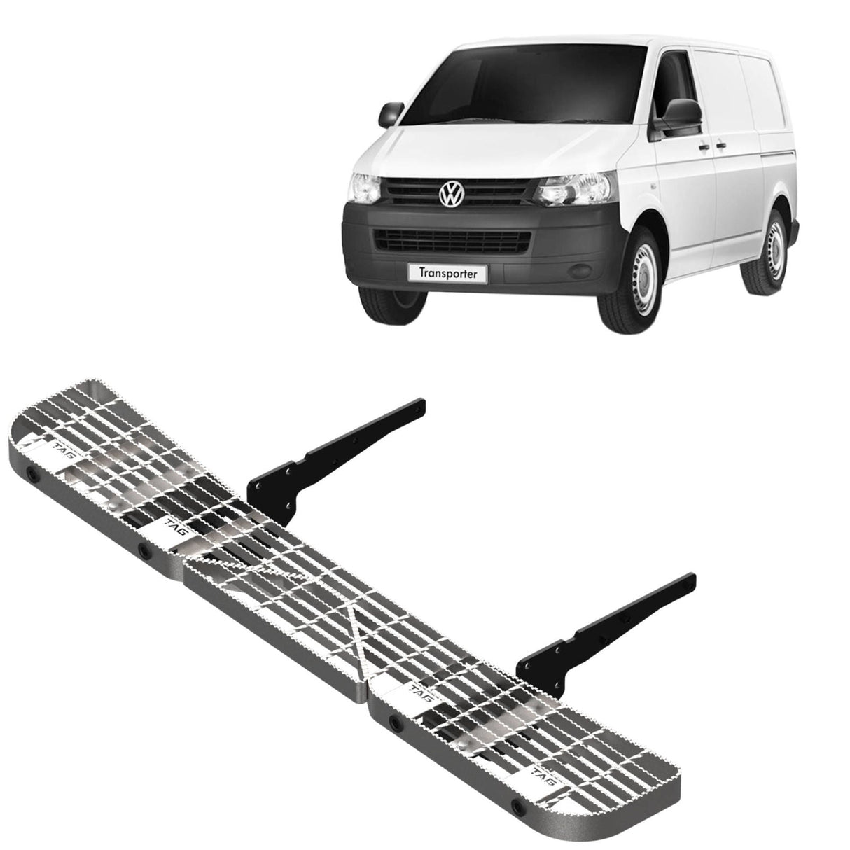 TAG | Galvanised Rear Step Only (Non-Tow) | VW Transporter T5/T6 2009–On | TSP746-K010