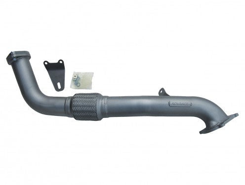 Advance Headers | 3" Stainless Steel Turbo Dump Pipe with Flex | Toyota Landcruiser 80 Series | TT42-8SS