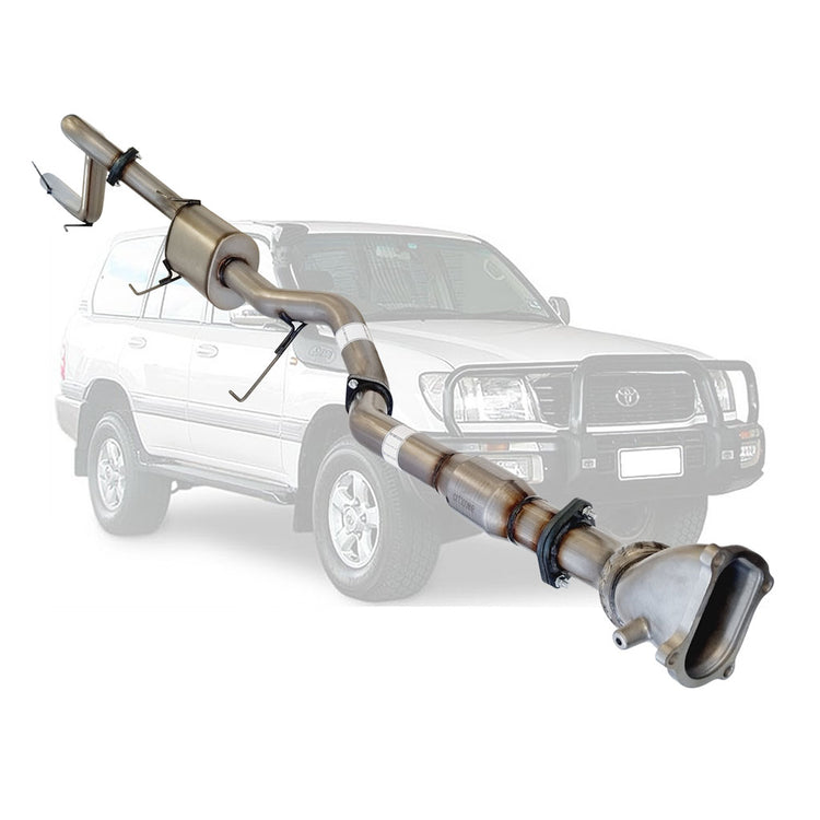 ESA | 3" Turbo Back Exhaust | Toyota Landcruiser 100 Series HDJ100 1HD-FTE Wagon | TY206