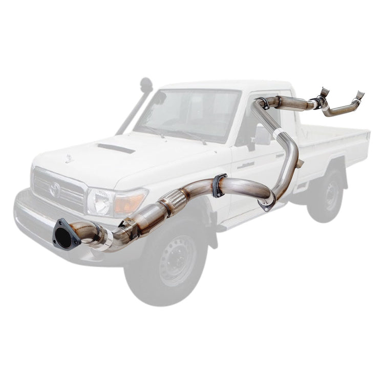 ESA | 3" Turbo Back Exhaust | Toyota Landcruiser 79 Series VDJ79R V8 S Cab Ute 2007 - 10/2016 | TY213