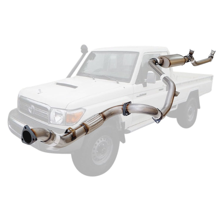 ESA | 3" Turbo Back Exhaust | Toyota Landcruiser 79 Series VDJ79R V8 S Cab Ute 2007 - 10/2016 | TY213