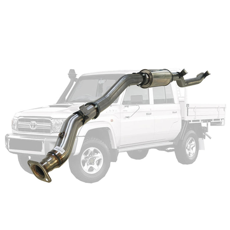 ESA | 4" DPF Back Exhaust | Toyota Landcruiser 79 Series VDJ79 Single & Dual Cab Ute 4.5L V8 10/2016 - On | TY221