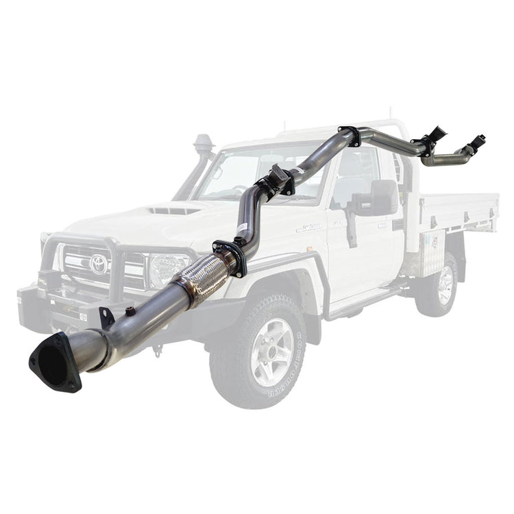ESA | 3" Turbo Back Exhaust | Toyota Landcruiser 79 Series VDJ79R V8 Ute 2017 - Onwards | TY227