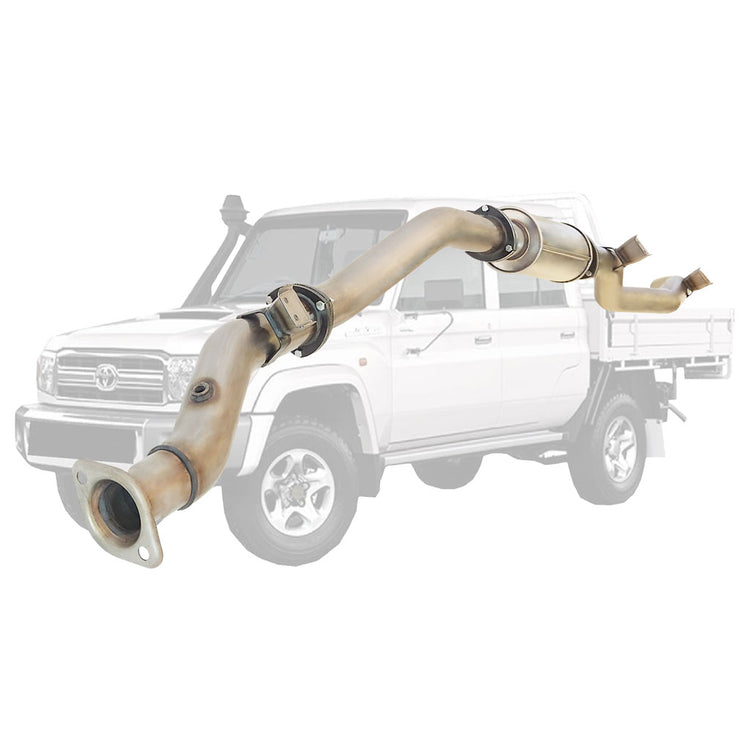 ESA | 3.5" DPF Back Exhaust | Toyota Landcruiser 79 Series VDJ79 Single & Dual Cab Ute 4.5L V8 10/2016 - On | TY229-RPSS