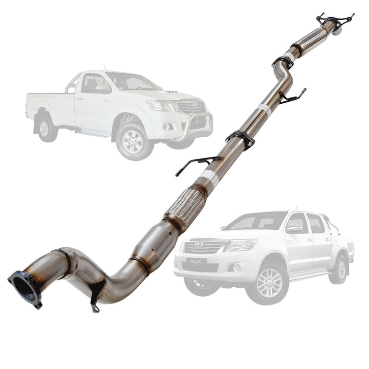 ESA | 3" Turbo Back Exhaust | Toyota Hilux N70 3L D4D Ute 2005 - 2015 | TY234