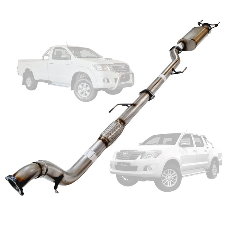 ESA | 3" Turbo Back Exhaust | Toyota Hilux N70 3L D4D Ute 2005 - 2015 | TY234