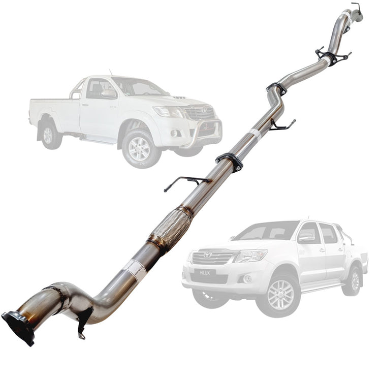 ESA | 3" Turbo Back Exhaust | Toyota Hilux N70 3L D4D Ute 2005 - 2015 | TY234