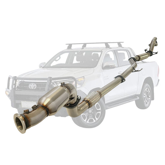 ESA | 3" Turbo Back Exhaust | Toyota Hilux N80 2.8L DPF Model 2015 Onwards | TY255