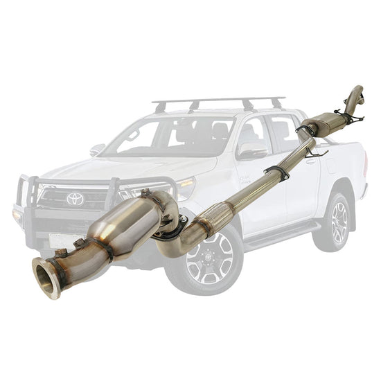 ESA | 3" Turbo Back Exhaust | Toyota Hilux N80 2.8L DPF Model 2015 Onwards | TY255