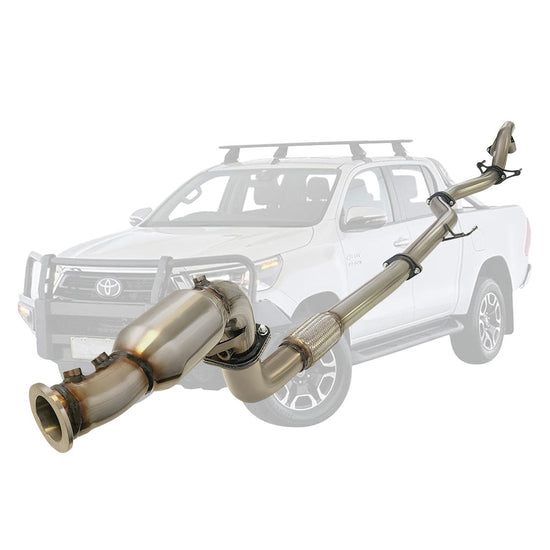 ESA | 3" Turbo Back Exhaust | Toyota Hilux N80 2.8L DPF Model 2015 Onwards | TY255