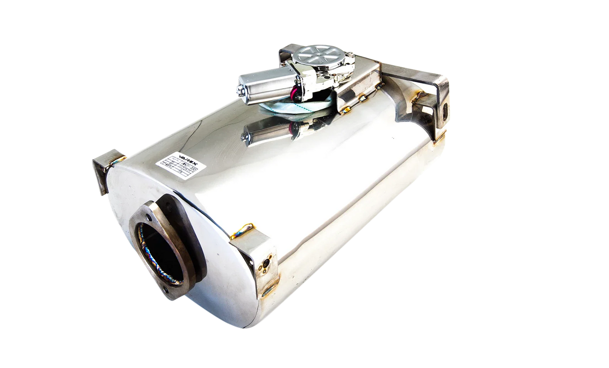 XForce | 2.5" Universal Varex Oval Muffler | 304 Stainless | Bracket Mounts | VMK20-250