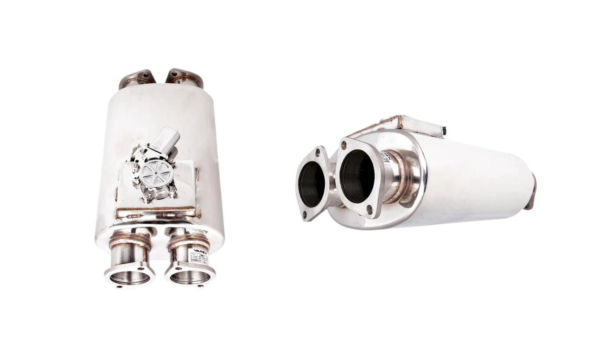 XForce | Dual 3" Varex Universal Valved Muffler | 304 Stainless Steel Oval | VMK31-300