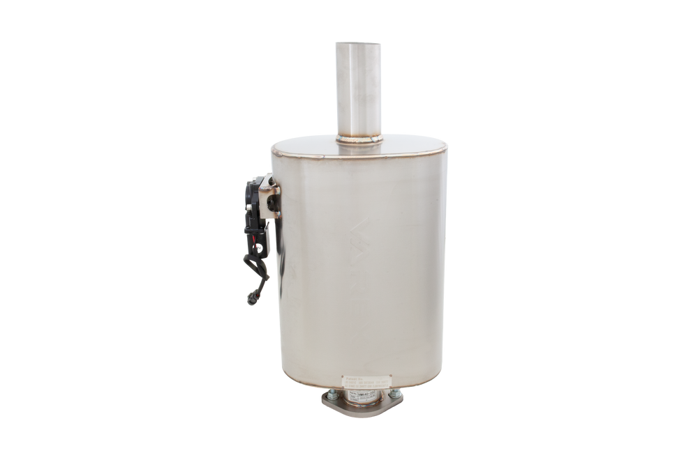 XForce | 3" Oval Varex Valved Universal Muffler | Side Mounted Motor | 304 Stainless Steel | VMK41-300