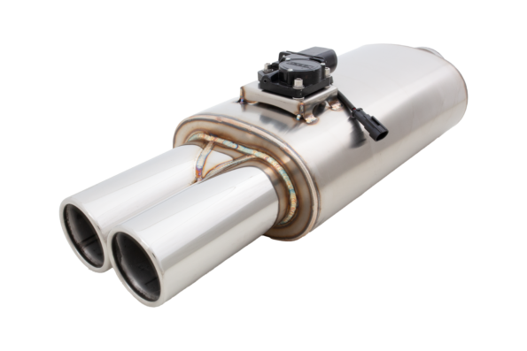 XForce | 3" Oval Varex Valved Universal Muffler | Twin 3" Tips | 304 Stainless Steel | VMK5-300