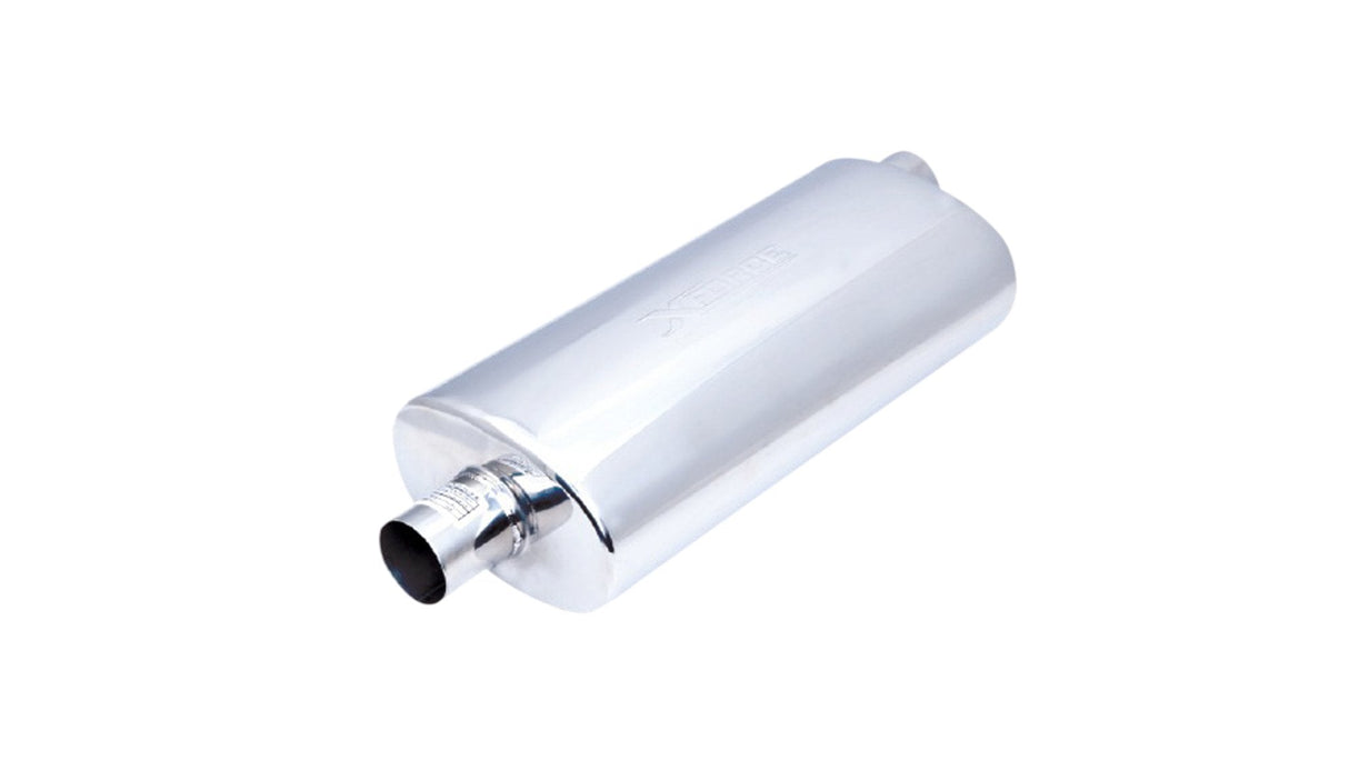 XForce | 2.25" Centre-Offset Performance Muffler | 5"x8"x18" 304 Stainless Steel | VX09-1857